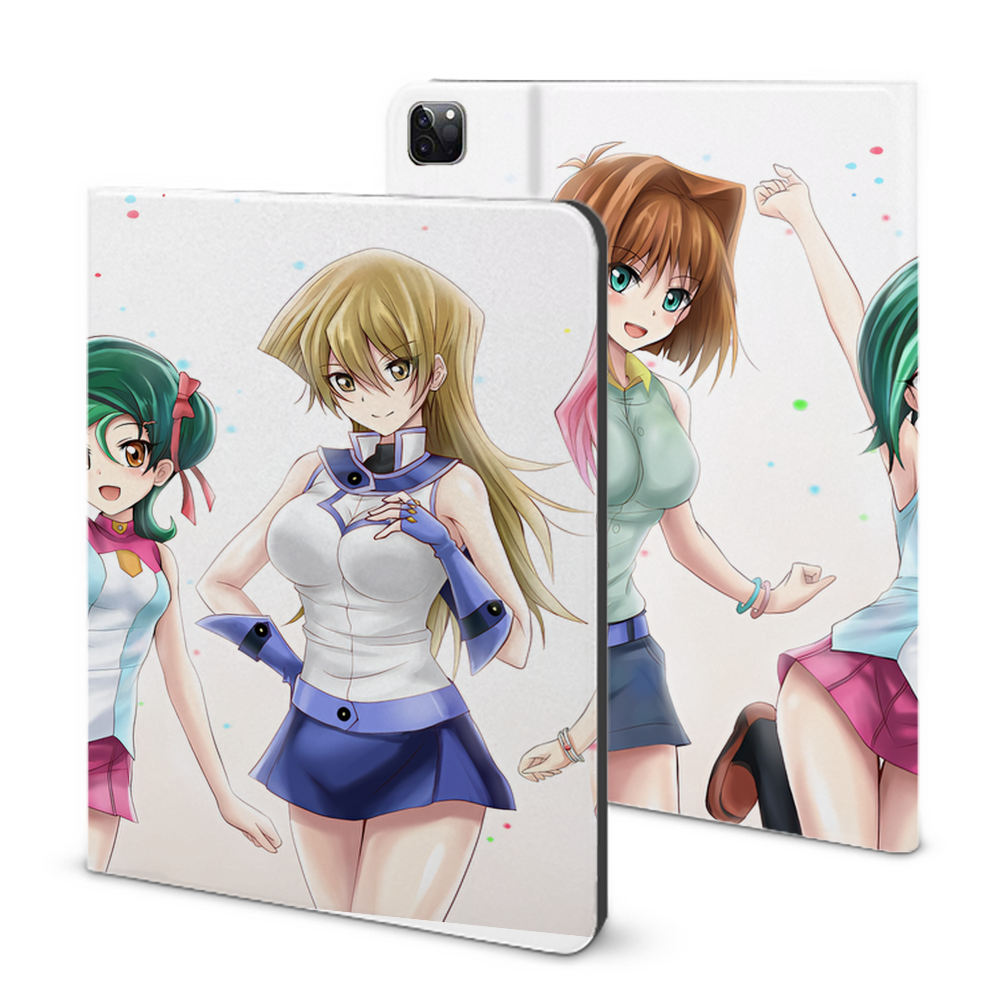 （画像用） 遊☆戯☆王 Yu-Gi-Oh! IPad ケース ブック型 PUレザー TPU 耐衝撃 軽量 薄型 ペン収納なし 全面保護 IPad 各モデル対応